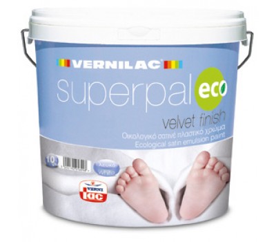 Οικολογικό Πλαστικό χρώμα Superpal Eco Vernilac Velvet Finish 3lt 